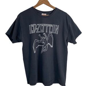 Led Zeppelin Icarus Early Y2K Hanes Vintage Black Graphic Band T-Shirt